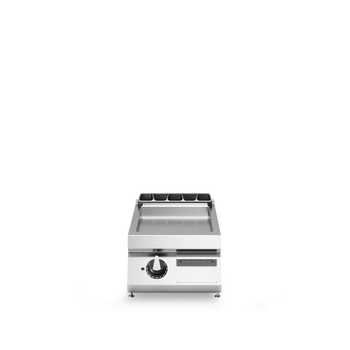 Electric Grill Smooth Plate 5.4kW Stainless Steel Top Version Made in Italy