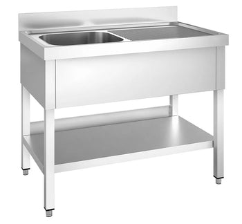Single bowl sink unit - Right hand drainer