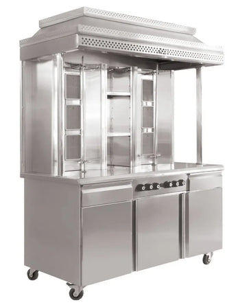 Gas shawarma machine