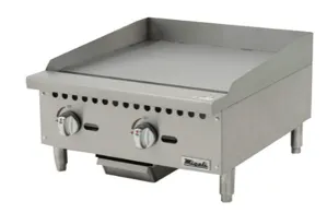 Migali Z-G24E 24" (60cm) Commercial Electric Griddle - 6.7kW Stainless Steel Smooth Plate - 220V