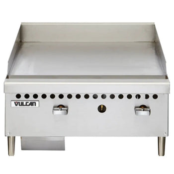 GRIDDLE LP GAS COUNTERTOP 24 wide NO. OF BURNERS: 2 – VCRG24-M