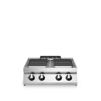 Electric Cooking Range 4 Square Plates Stainless Steel - Modular