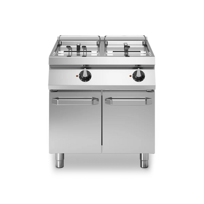 Electric Fryer on Cabinet 17+17L Stainless Steel - Modular