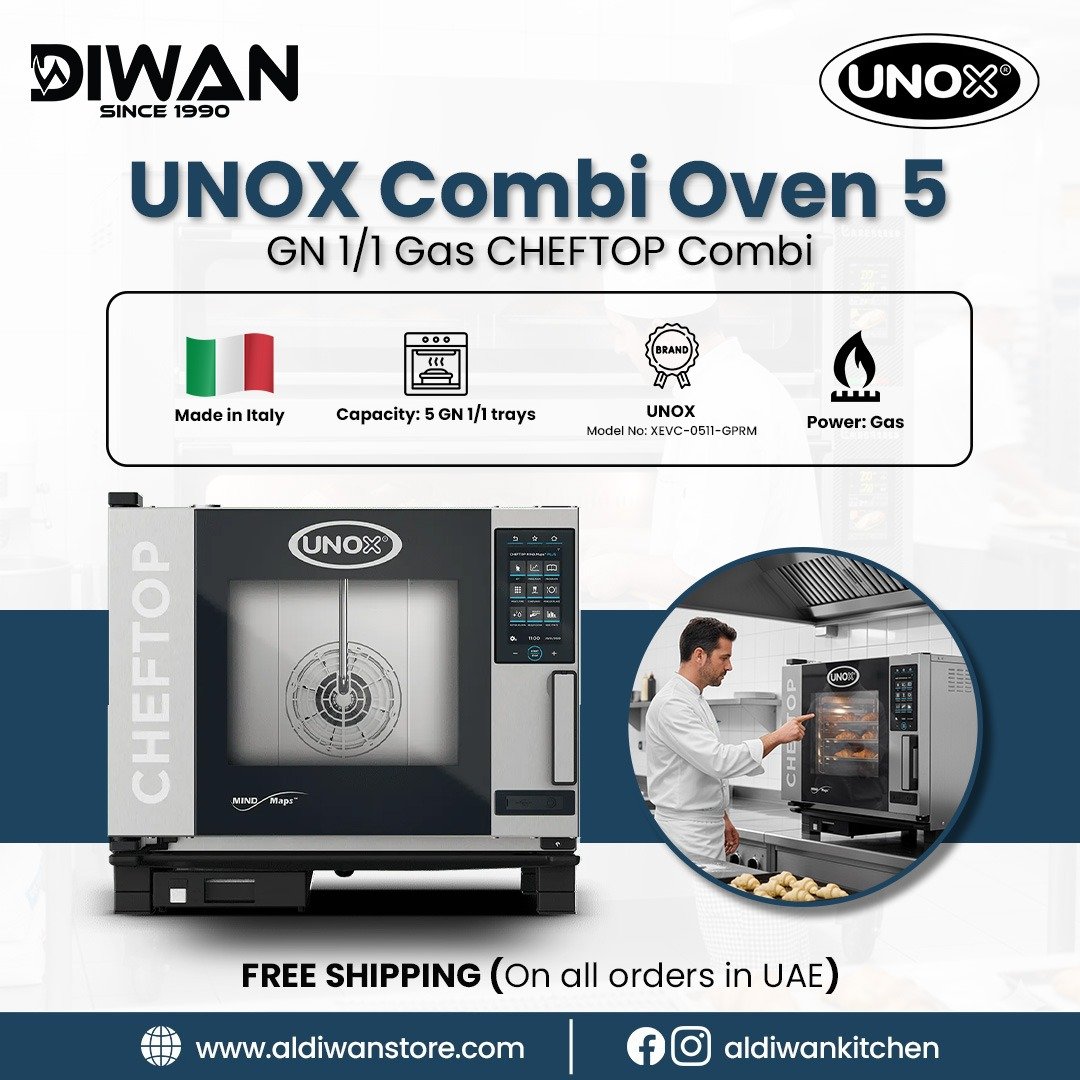 Electric Combi Oven 5 GN - aldiwanstore UAE
