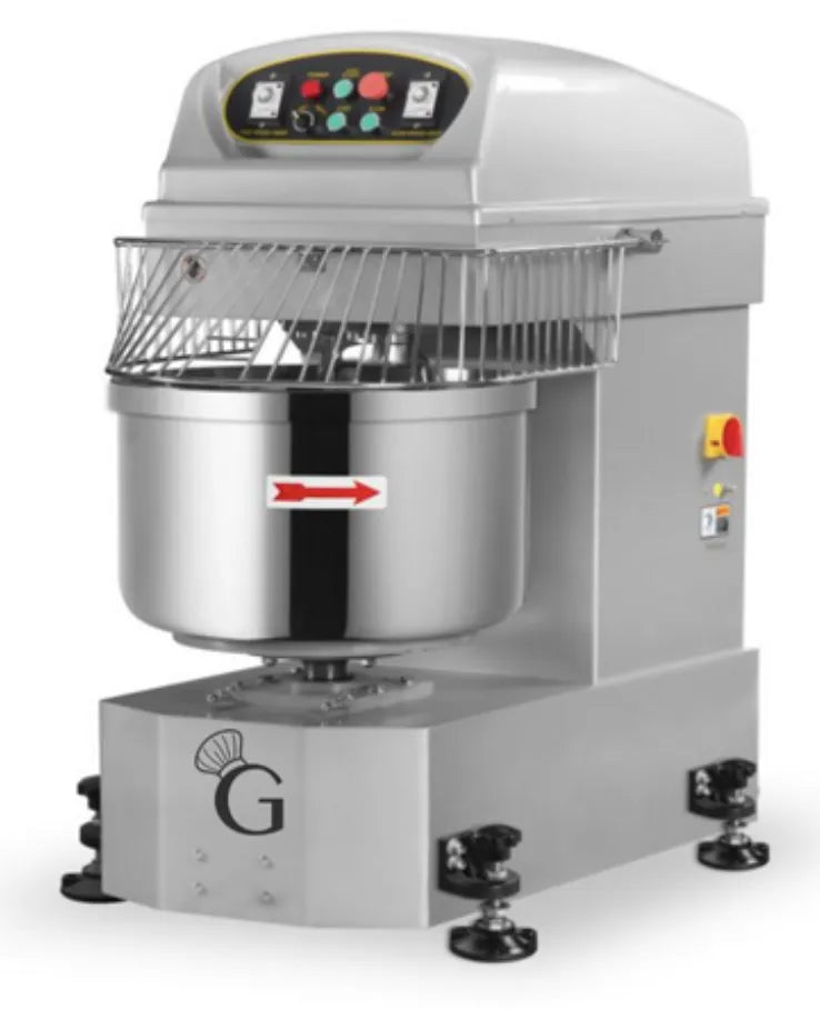 Spiral Mixer 130 Liter Stainless Steel Bowl - Gastrodomus