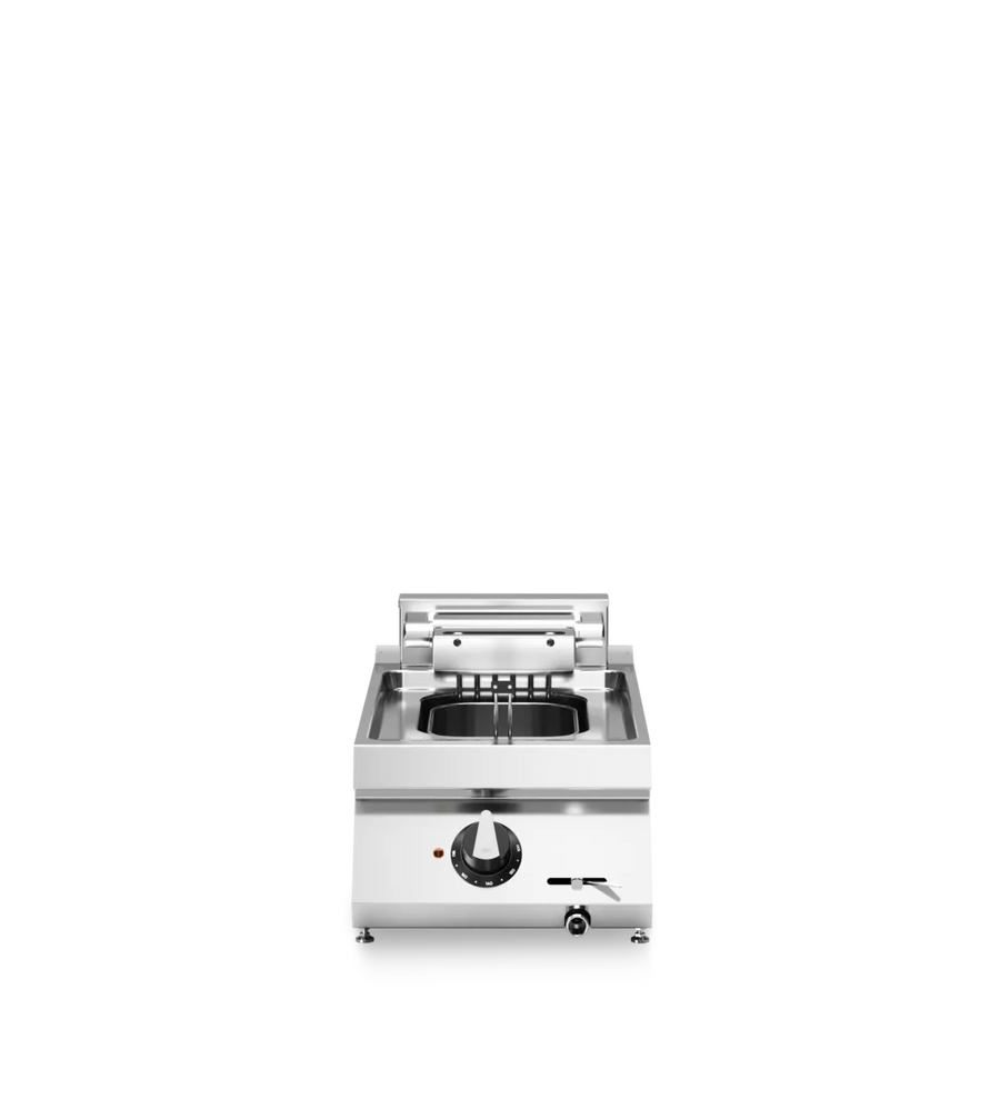 Electric Fryer 10L Stainless Steel with Thermostatic Control and Oil Drain Valve
