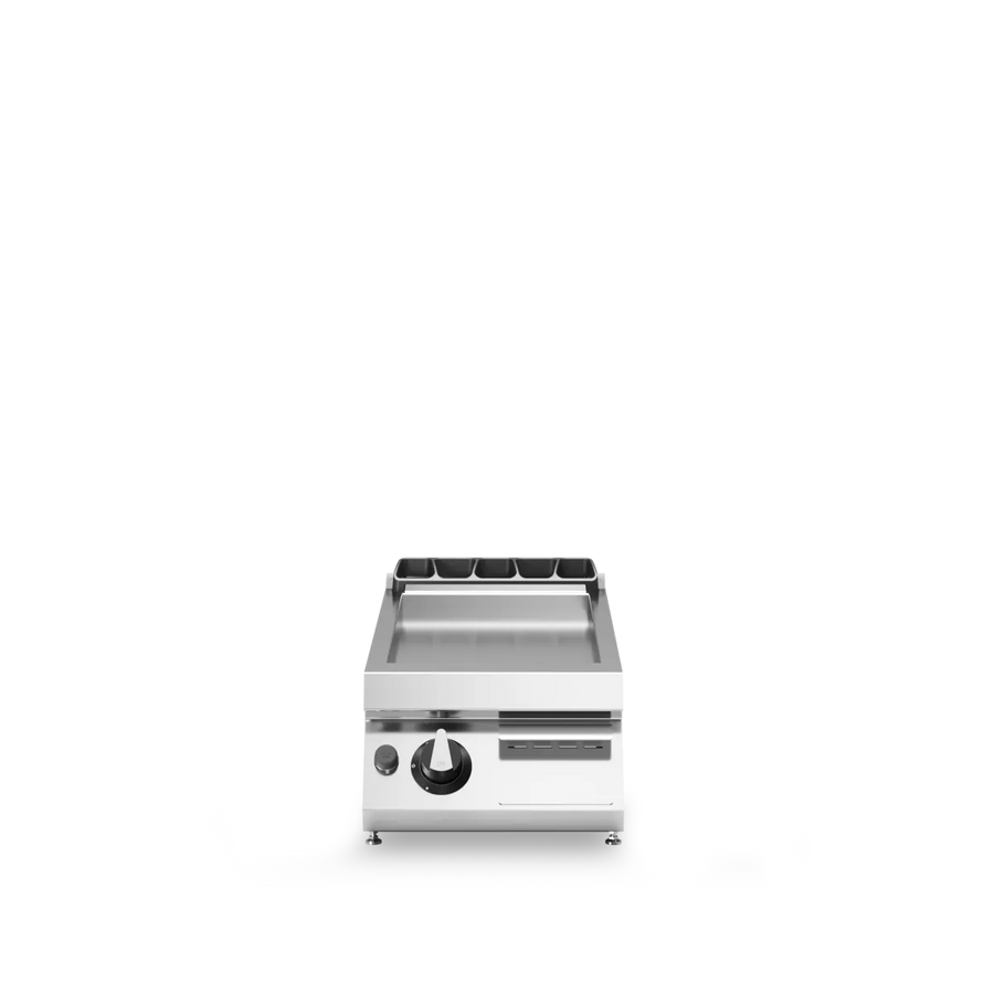 Gas Grill Smooth Plate Table Top 6kW Stainless Steel - Modular Made in Italy