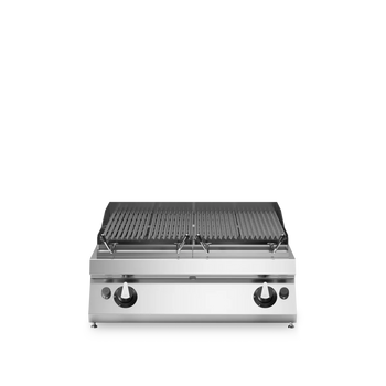 Gas Lava Stone Grill Top Version 15kW Stainless Steel - Modular Made in Italy