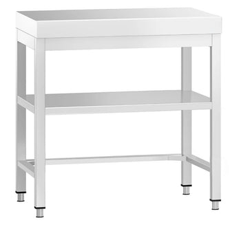 Work Table With Middle Shelf