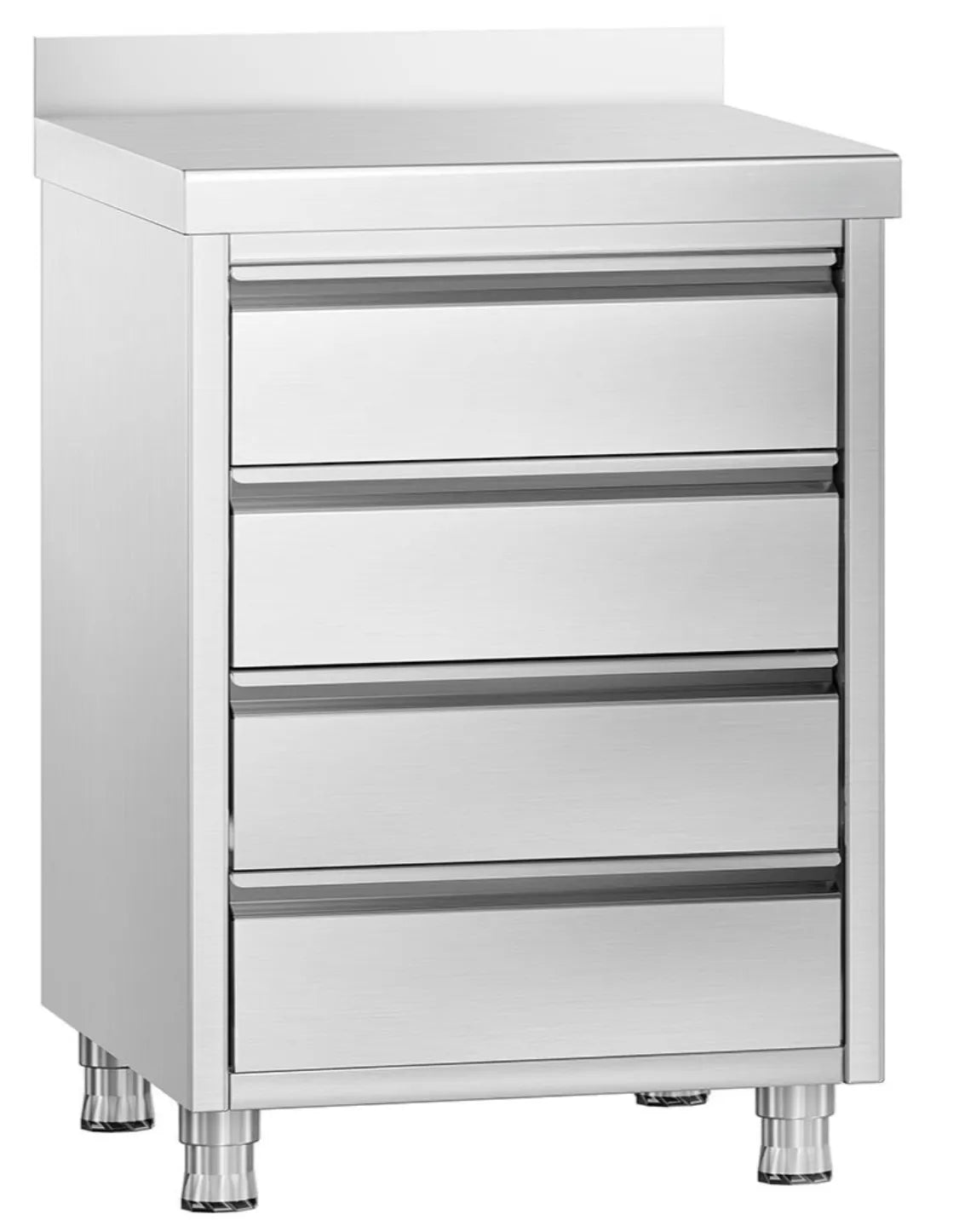 Drawers cabinet - 4 drawers with Backsplash