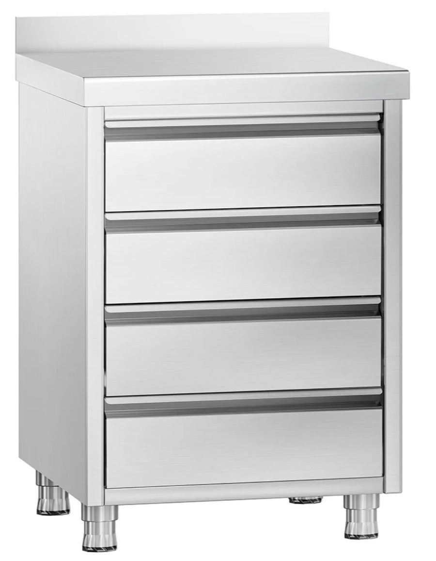 Drawers cabinet - 4 drawers with Backsplash