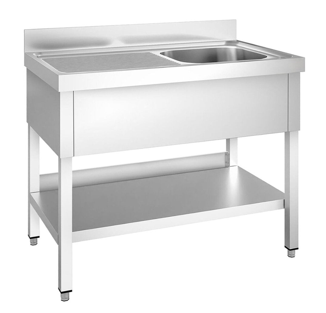 Single bowl sink unit - Left hand drainer