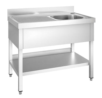 Single bowl sink unit - Left hand drainer