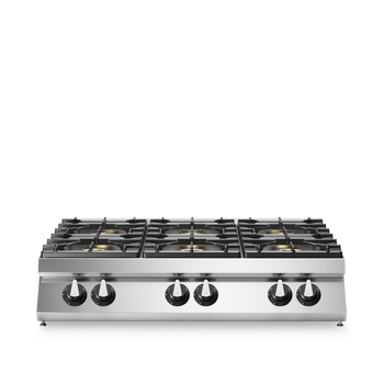 Gas Cooking Range 6 Burners Table Top