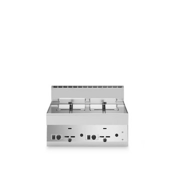 Gas Fryer 8+8L Stainless Steel - Modular