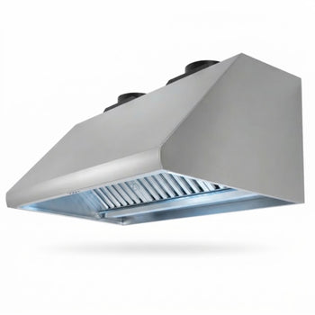Commercial Kitchen Exhaust Hood – Wall-Mounted Single Skin Extractor Hood