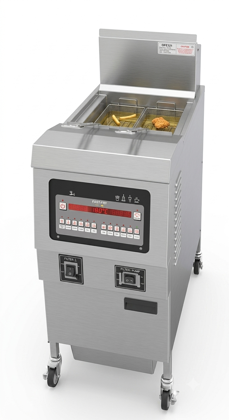 Cookline OF32E Electric Open Fryer 40 L with Microcomputer Control – 12.35 kW