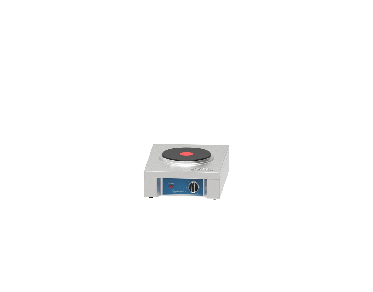 Electric Compact Hot Plate Single Stainless Steel - Project Food