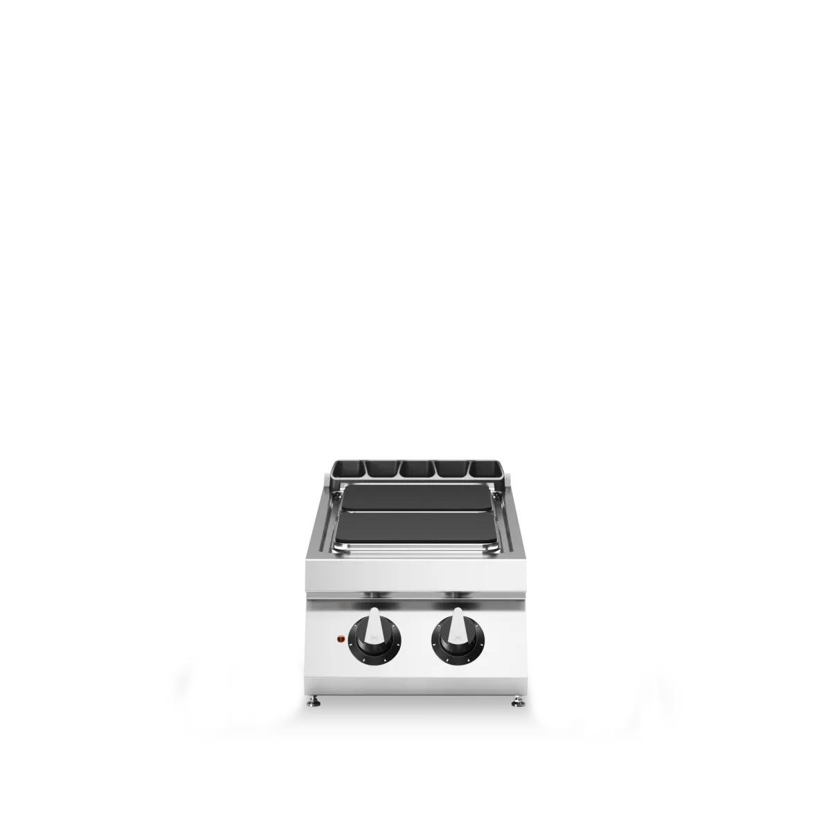 Electric Cooking Range 2 Square Plates Stainless Steel - Modular
