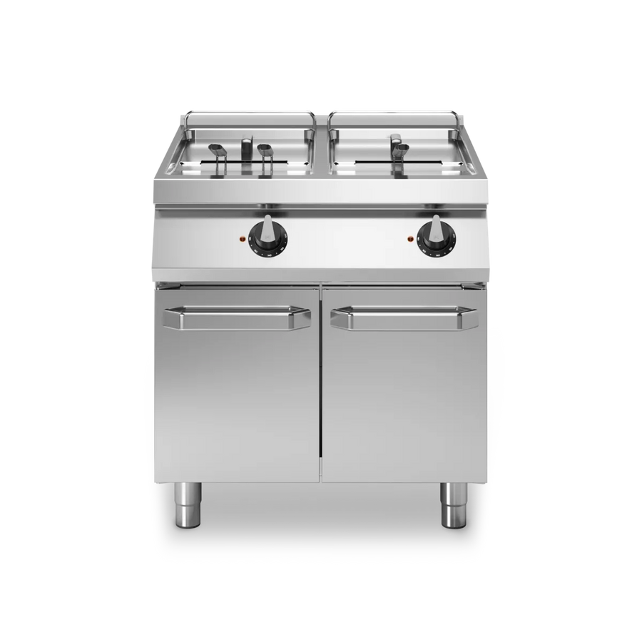 Electric Fryer on Cabinet 17+17L Stainless Steel - Modular