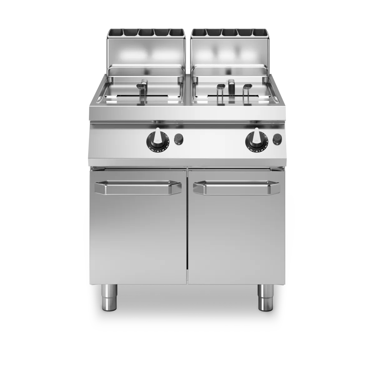 Gas Fryer on Cabinet 13+13L Stainless Steel - Modular