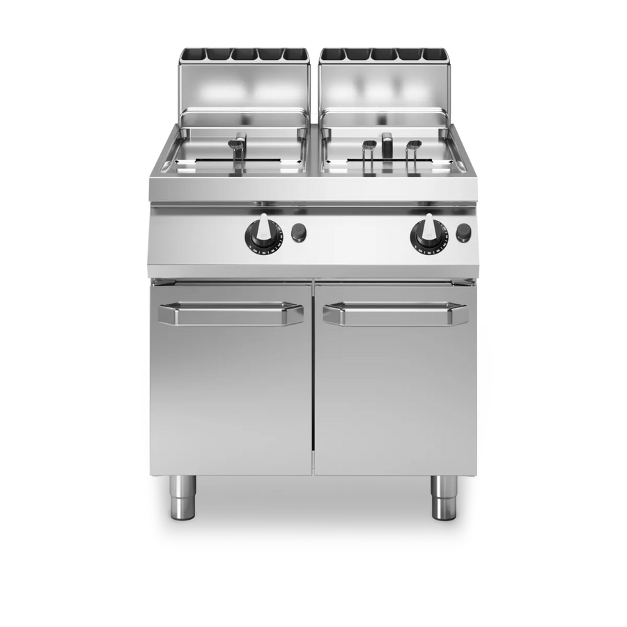 Gas Fryer on Cabinet 13+13L Stainless Steel - Modular