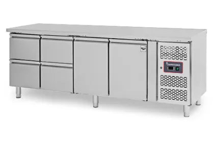 Low Boy Chiller 4 Drawers 2 Doors - GASTRODOMUS